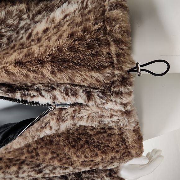 RUE+ Leopard Full zip fuzzy hoodie, Size 1X - Picture 11 of 17